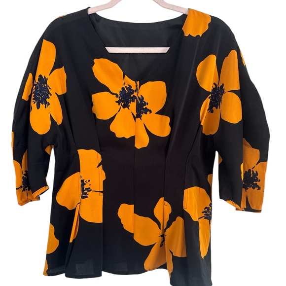 Gracia Flower Print Top NWT Size Large - Picture 3 of 11